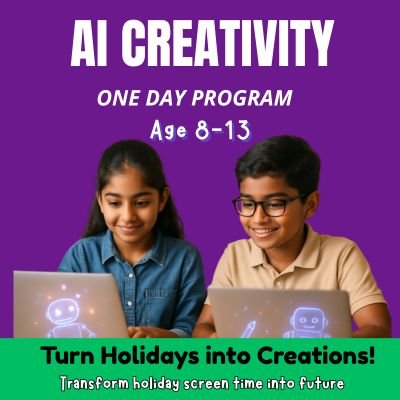 AI Creativity program for kids and Teens